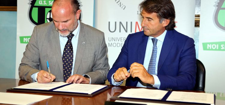 Unimore e Sassuolo Calcio hanno siglato un accordo di collaborazione